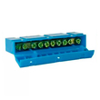 Шина TS-0609H 10 way в синем корпусе Энергия, 10 шт - Электрика, НВА - Щитки и аксессуары для монтажа - Шины нулевые - магазин электрооборудования amperomvolt.ru